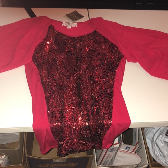 American Glamour size XL ted sequin mini dress long slit balloon sleeves - Picture 6 of 13